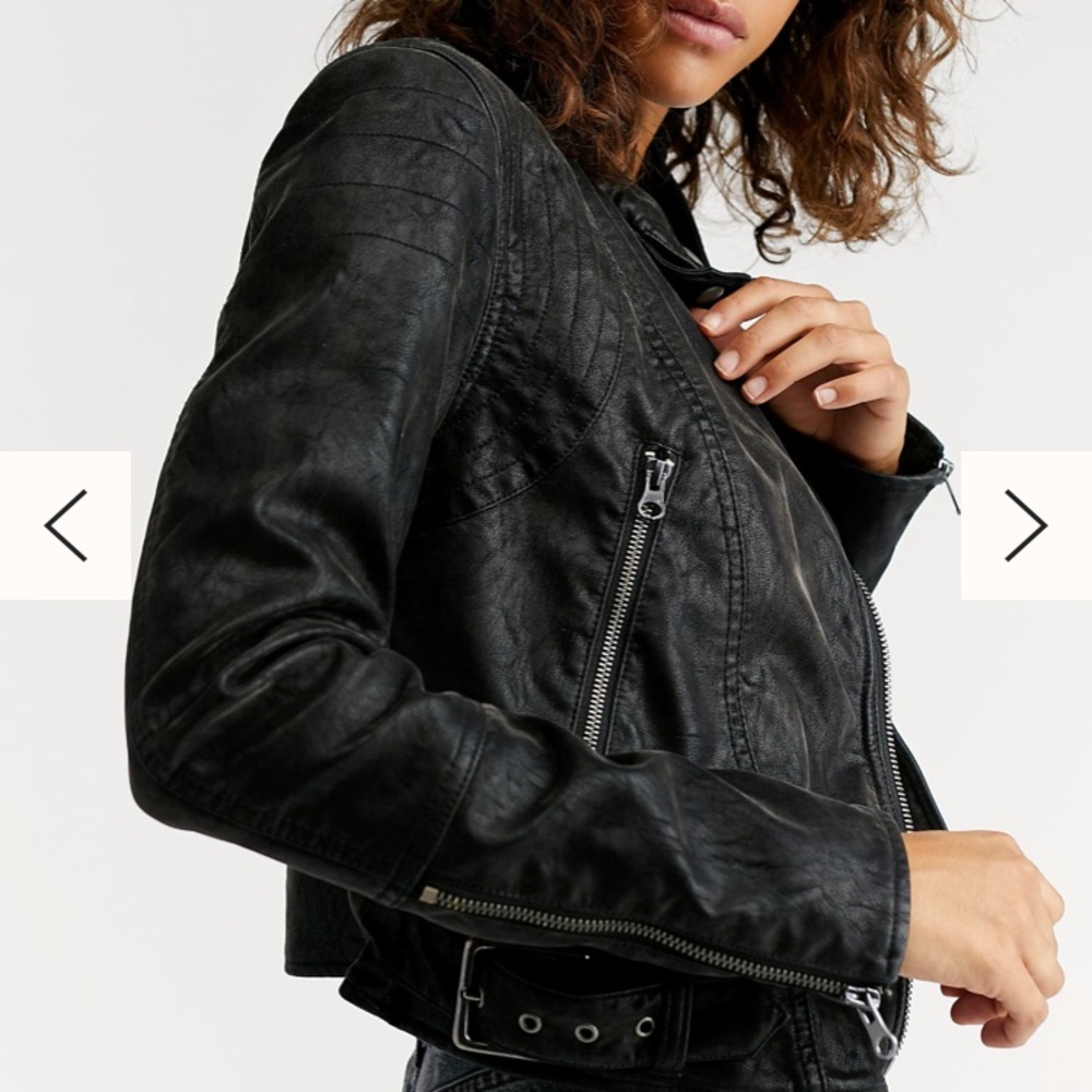 Free people We the free leather jacket 8